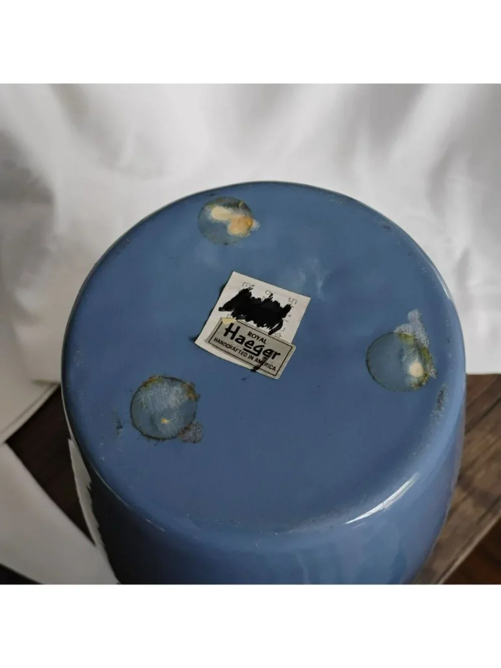 Vintage Royal Haeger Blue Vase 13